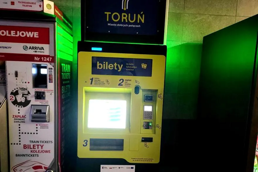 Awaria biletomatu podróżowanie