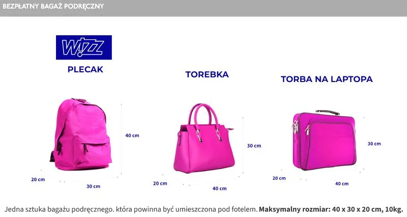 Bagaż podręczny Wizzair