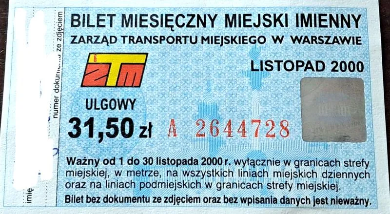 Bilet miesięczny i odliczenia