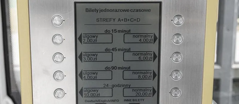 Cennik biletów Poznań