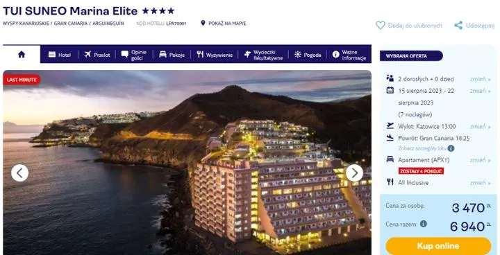 Czas lotu Katowice Gran Canaria