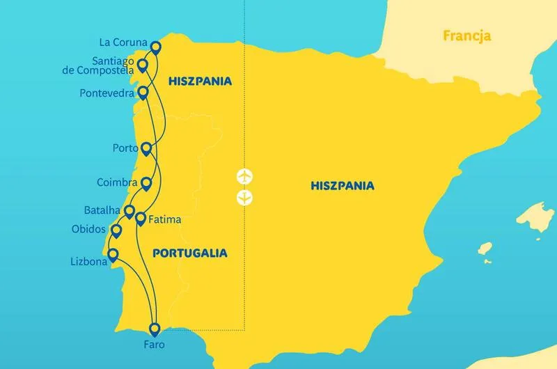 Czas lotu z Polski do Hiszpanii