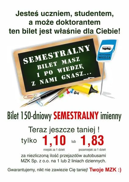 Doładowanie biletu semestralnego