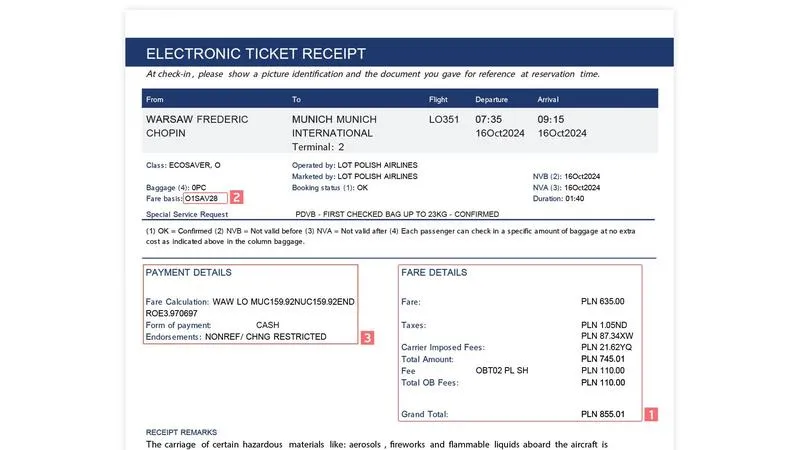 Elektroniczny bilet lotniczy