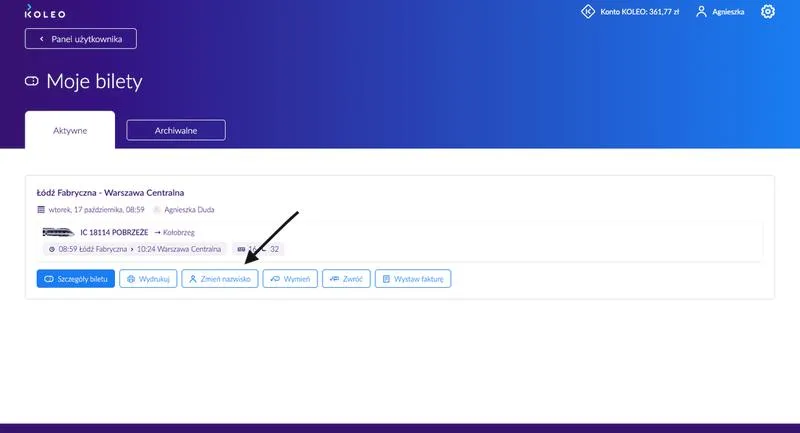 Możliwości zwrotu biletów