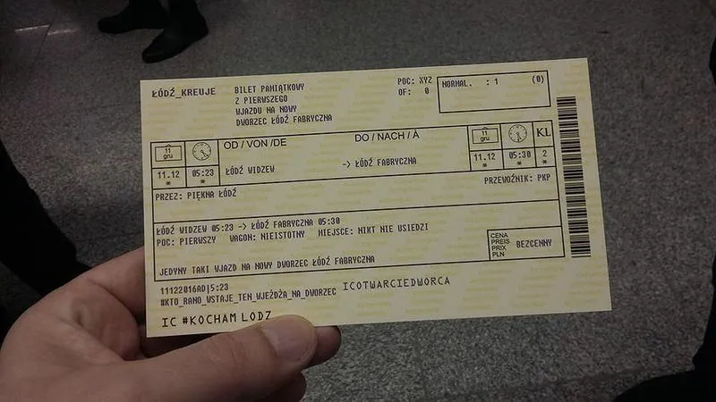 Zakup biletów na pociąg
