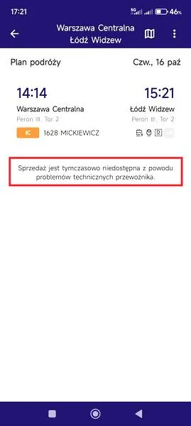 Zasady odstępnego Koleo